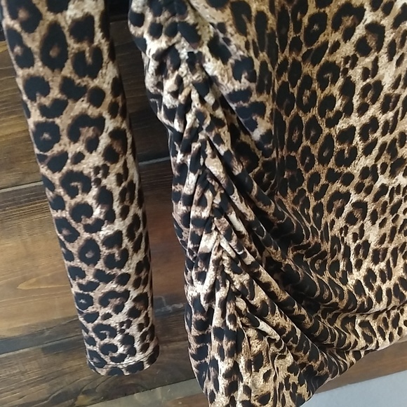 INC animal print blouse - Picture 3 of 4